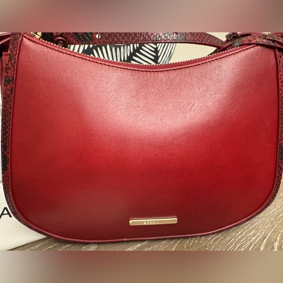 Brahmin Red Leather crossbody bag. - Picture 12 of 16